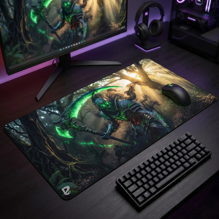 PopMyPad - Tapis de Souris XXL - Format XL/XXL - Faucheur Vert Néon