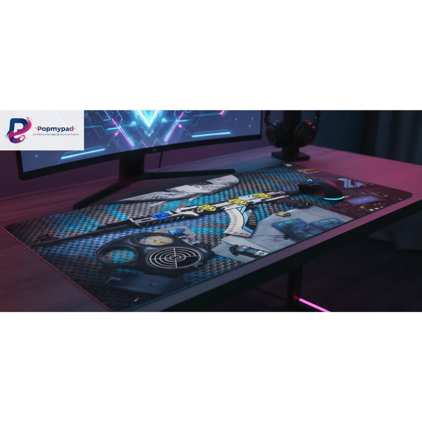 Tapis de Souris Gamer Counter Strike - AK-47 Tactical Elite Blue