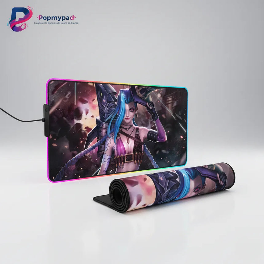 Tapis de Souris Gamer Jinx - League of Legends Édition Collector Art