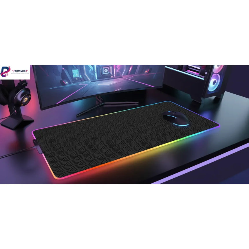 Tapis de Souris Gamer RGB - Seigaiha Edition – Précision & Style Esport