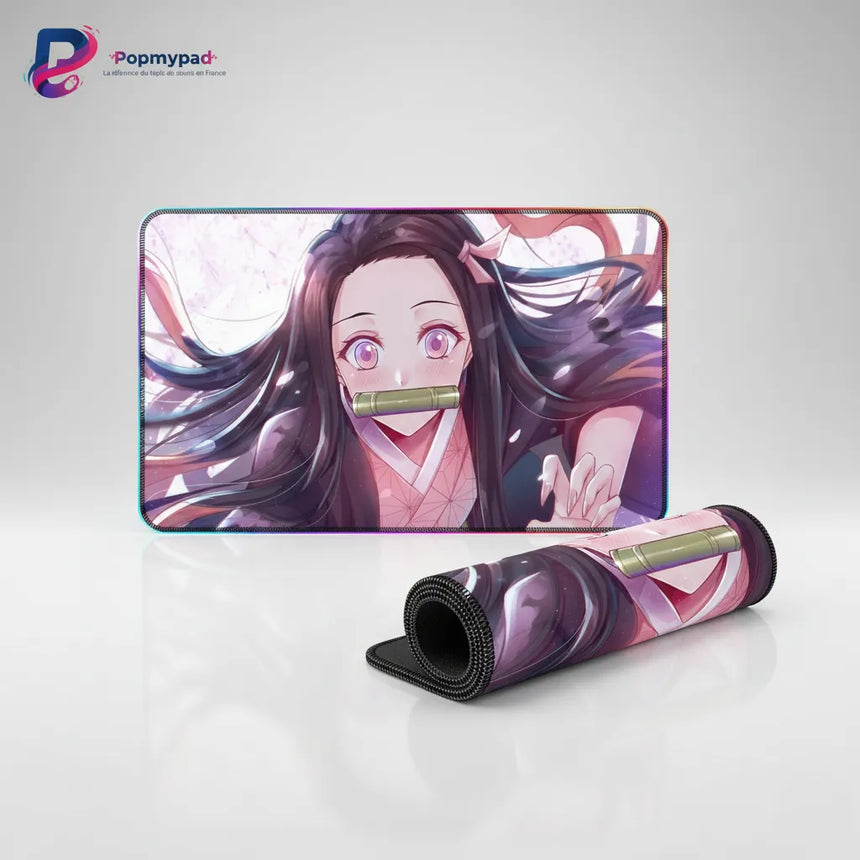 Tapis de Souris Gamer RGB Nezuko Edition - Demon Slayer XXL