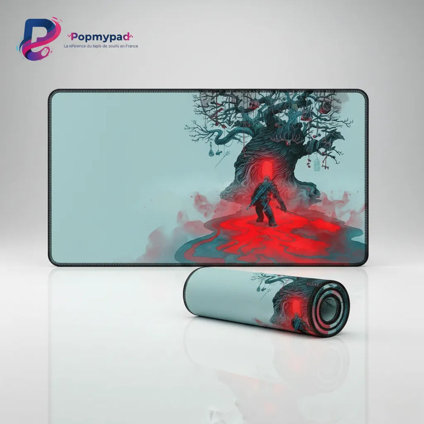 Tapis de Souris Gamer The Witcher - Édition Loup Géométrique XXL