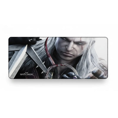 Tapis de Souris Gamer The Witcher Précision du Loup Blanc - Format XXL