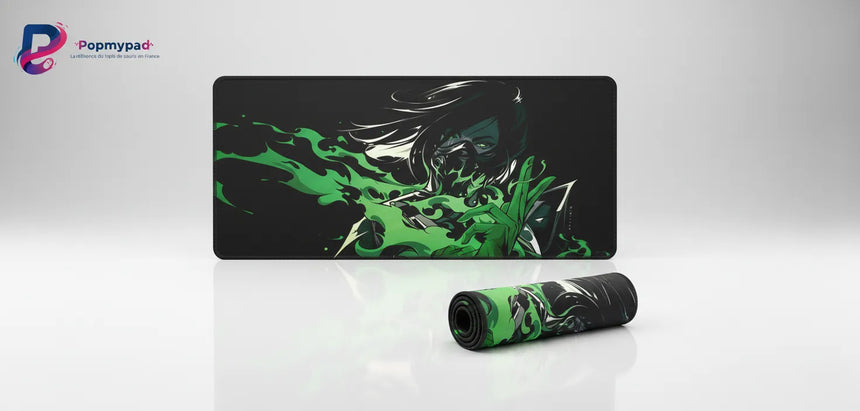 Tapis de Souris Gamer Valorant - Édition Viper Toxique (XXL RGB)