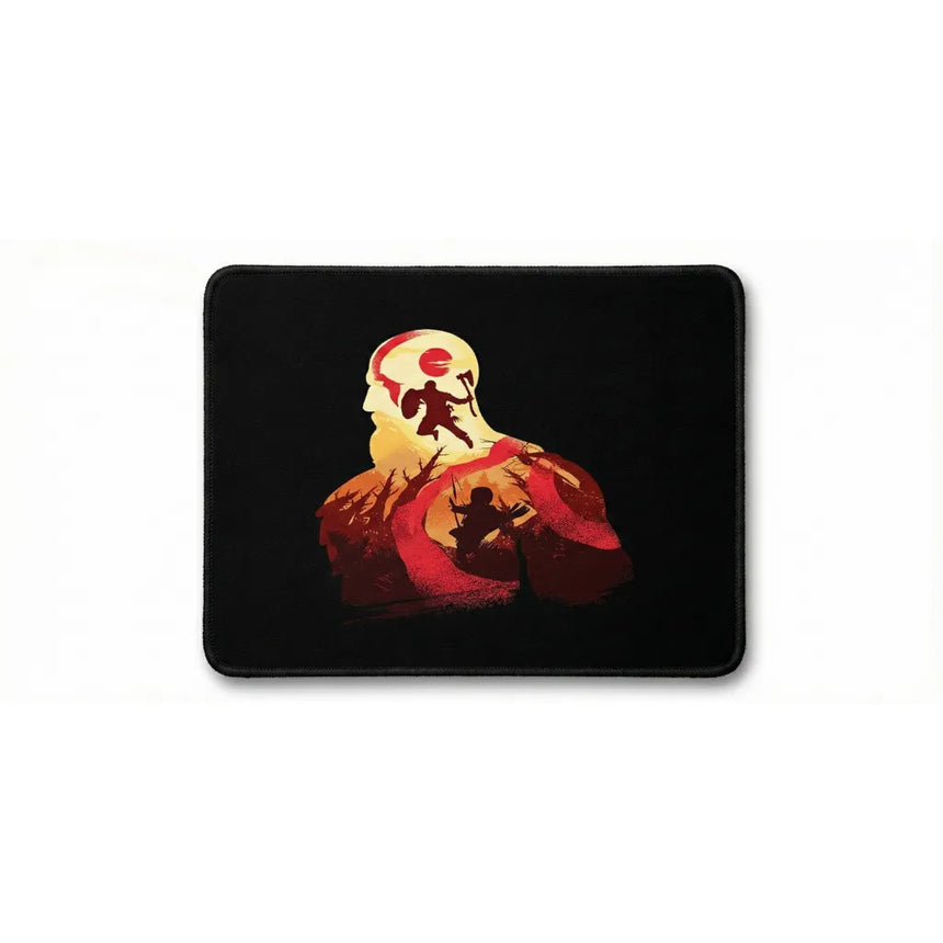 Tapis de Souris Gaming God of War - Design Kratos & Atreus - Précision & Glisse Ultime