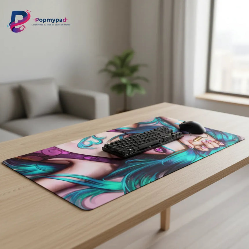 Tapis de Souris Gaming Jinx - League of Legends - Édition Chaos Néon XXL