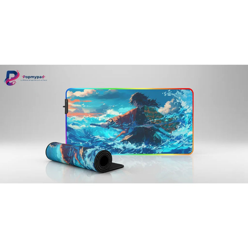 Tapis de Souris Gaming RGB - Demon Slayer : L'Héritage de Giyu Tomioka