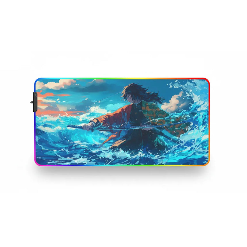 Tapis de Souris Gaming RGB - Demon Slayer : L'Héritage de Giyu Tomioka