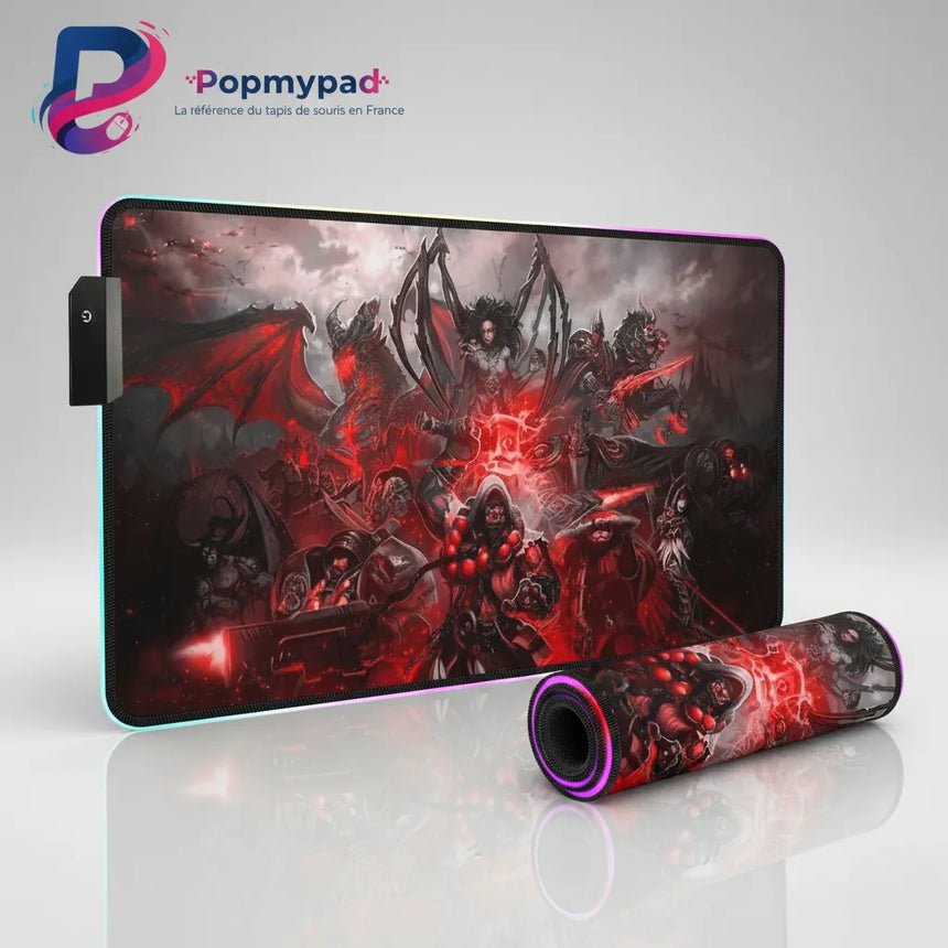 Tapis de Souris Gaming RGB - Édition World of Warcraft : La Bataille Finale