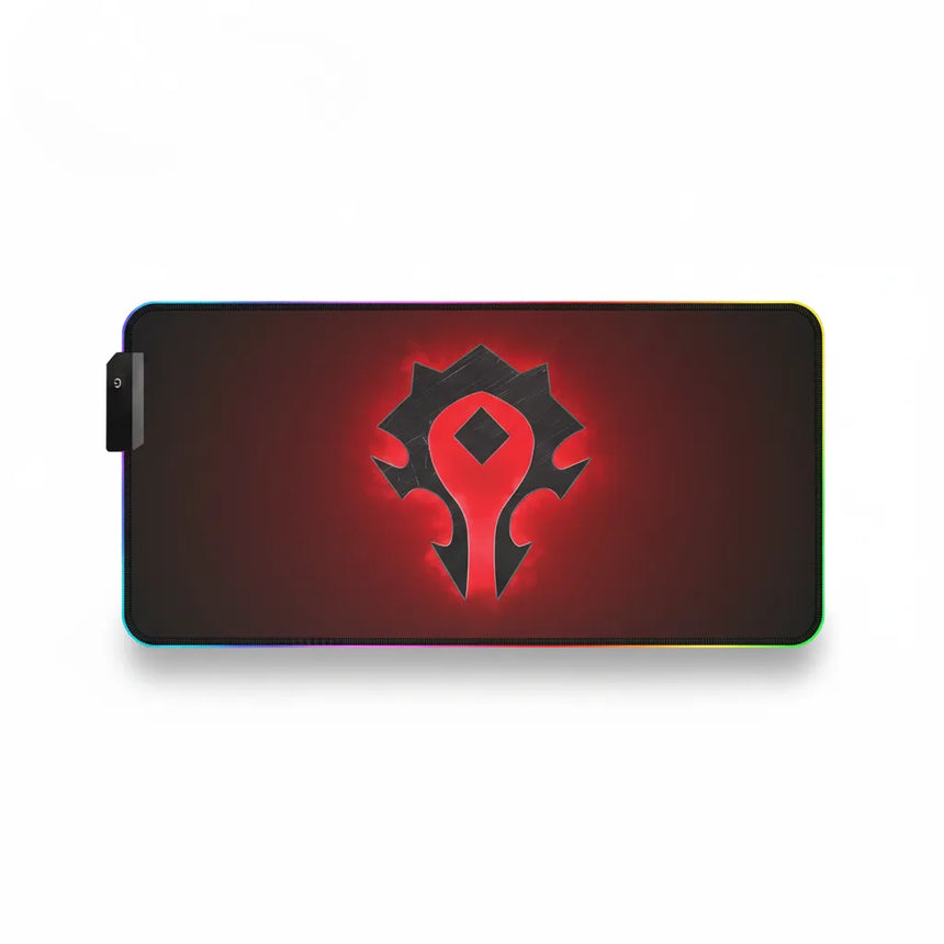 Tapis de Souris Gaming RGB - World of Warcraft Édition Horde (XXL)
