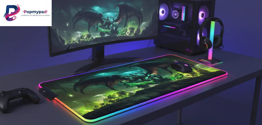 Tapis de Souris Gaming RGB - World of Warcraft Édition Illidan Hurlorage