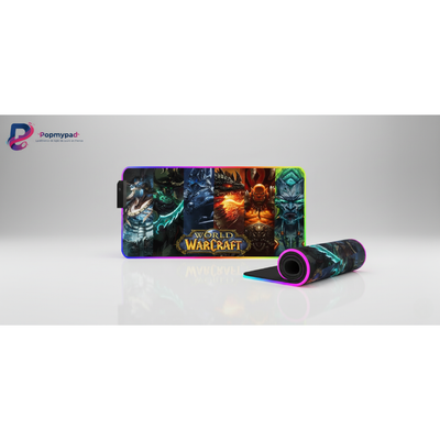 Tapis de Souris Gaming RGB - World of Warcraft Edition : Les Seigneurs d'Azeroth