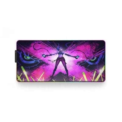 Tapis de Souris Gaming RGB League of Legends - Jinx Chaos Edition
