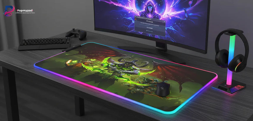 Tapis de Souris Gaming RGB World of Warcraft - Illidan Edition XXL