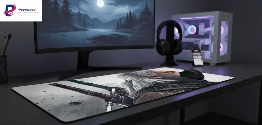 Tapis de Souris Gaming The Witcher - Édition Geralt de Riv - Glisse Ultime & Précision