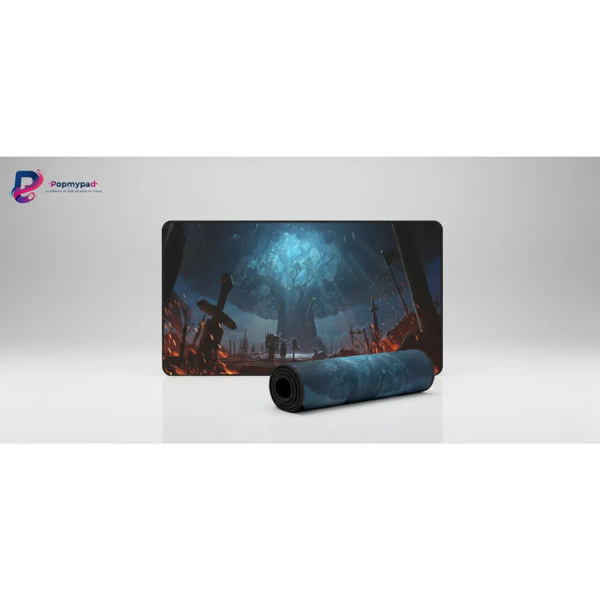 Tapis de Souris Gaming World of Warcraft - Édition Arbre-Monde & Champ de Bataille