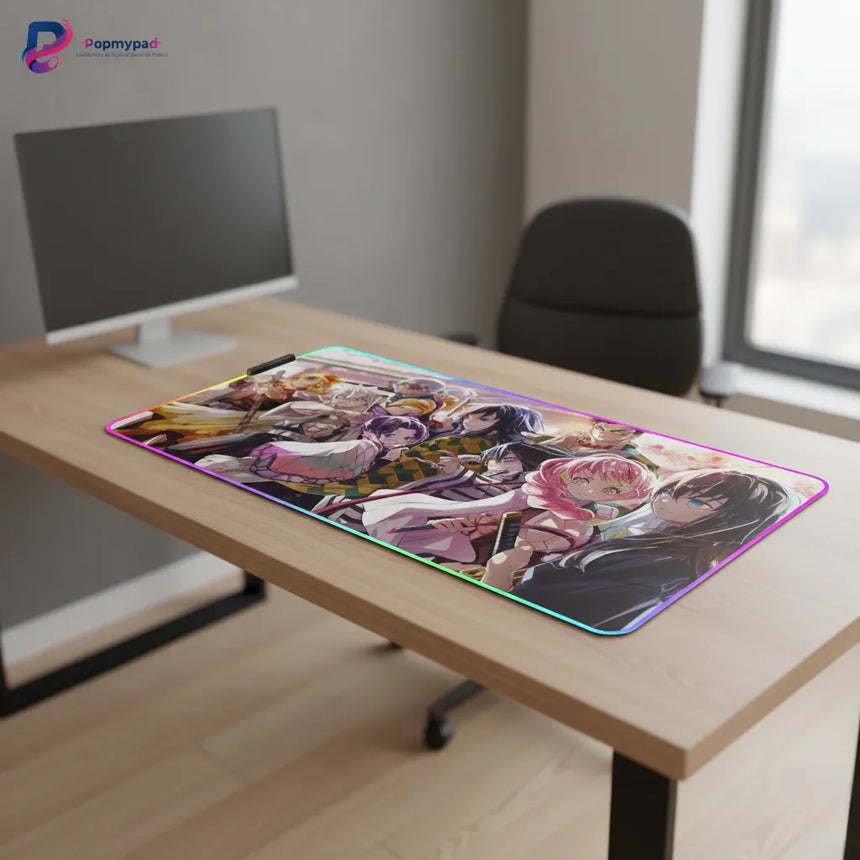 Tapis de Souris Gaming XXL - Demon Slayer : L'Armée des Piliers (Édition Limitée)