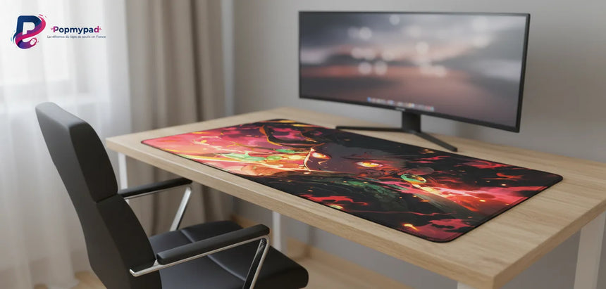 Tapis de Souris Gaming XXL - Demon Slayer : L'Éveil du Feu
