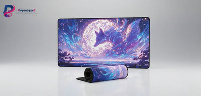 Tapis de Souris Gaming & Bureau — Renard Céleste Onirique