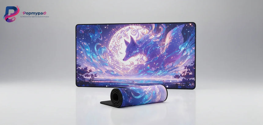 Tapis de Souris Gaming & Bureau — Renard Céleste Onirique