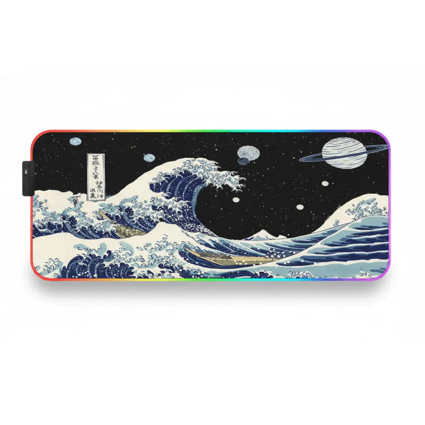 Tapis de Souris Japonais - La Grande Vague Cosmique