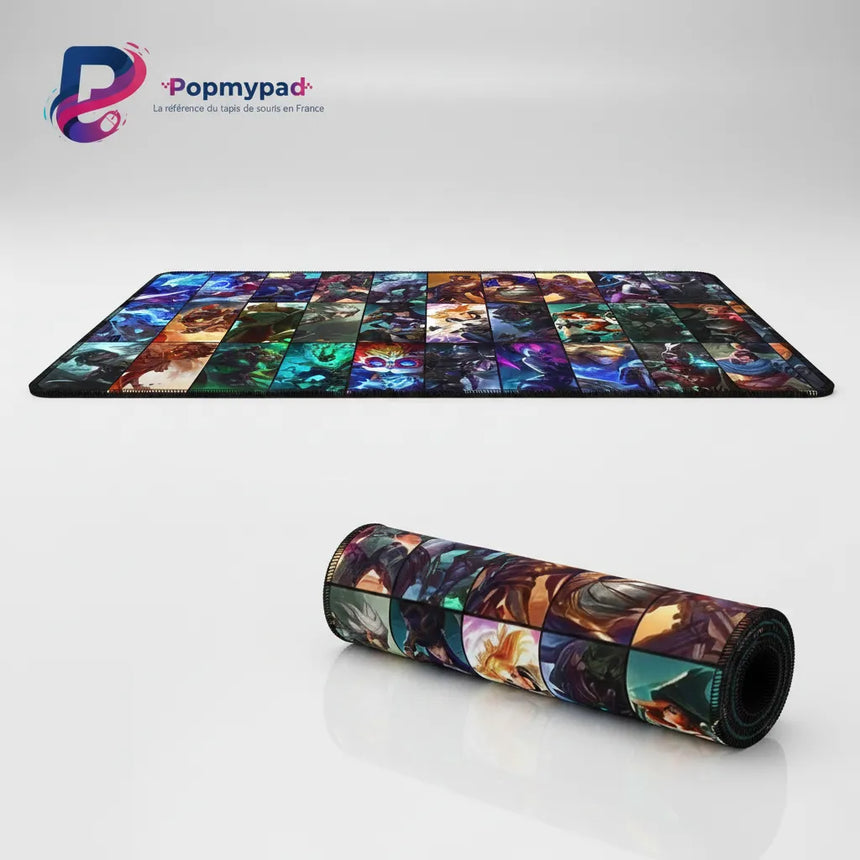 Tapis de Souris League of Legends - Mosaïque Champions XXL