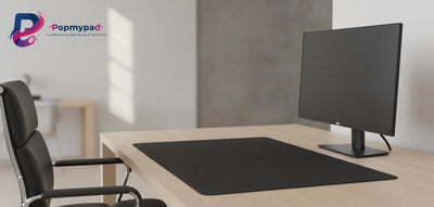 Tapis de Souris Noir Minimaliste - Élégance & Haute Précision