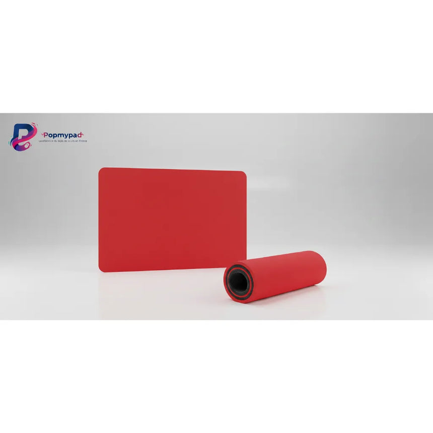 Tapis de Souris Rouge Intense - Minimaliste & Ergonomique - Popmypad