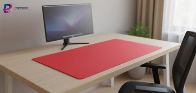 Tapis de Souris Rouge Passion - Design Minimaliste & Précision XXL