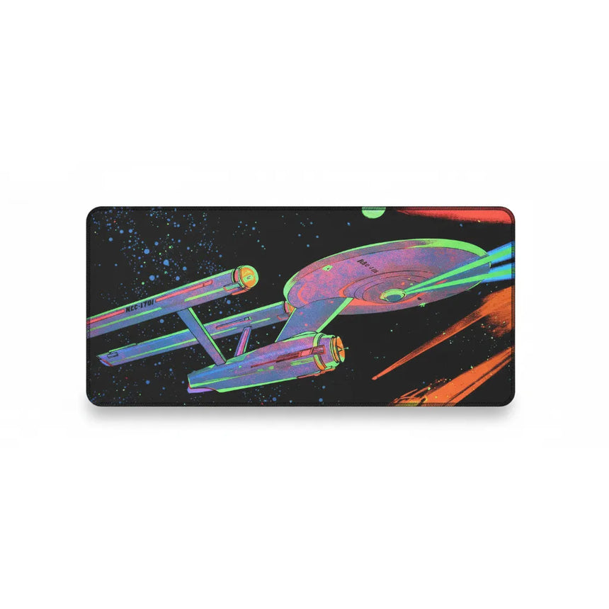 Tapis de Souris Star Trek - Édition Limitée USS Enterprise NCC-1701 Néon