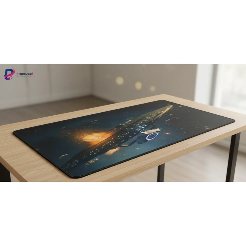 Tapis de Souris Star Trek : L'USS Enterprise-E en Plein Combat Spatial