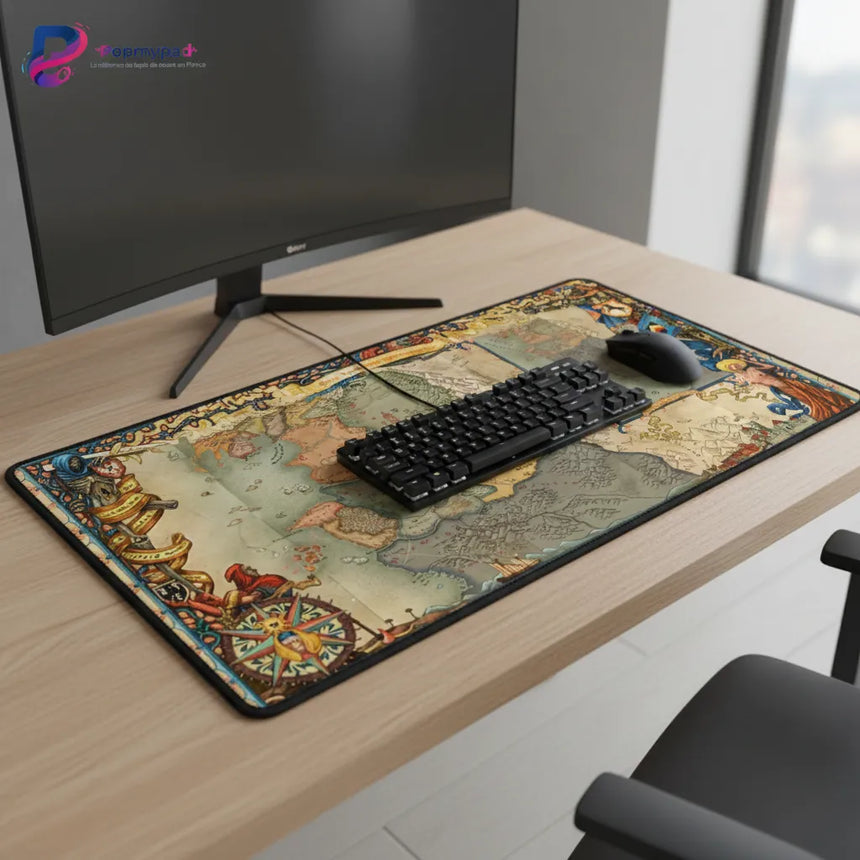 Tapis de Souris The Witcher - Édition Carte du Continent - XXL