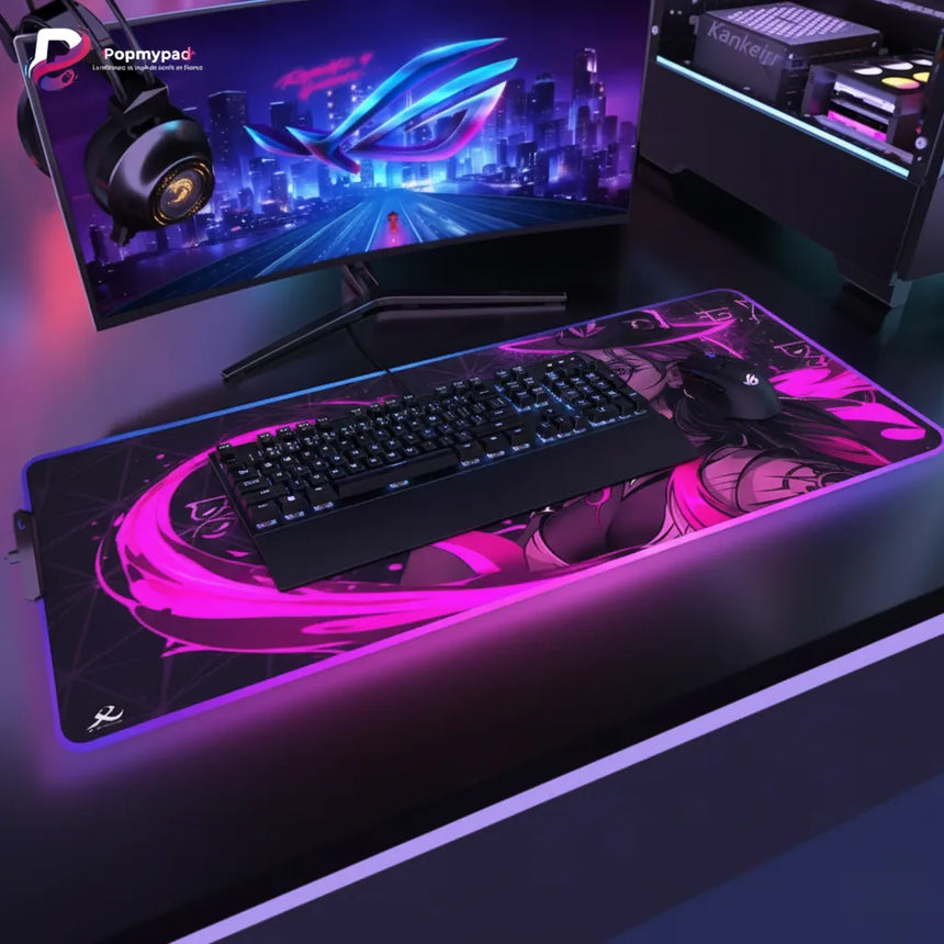 Tapis de Souris Valorant Reyna - Édition RGB XXL - Précision & Glisse Ultime