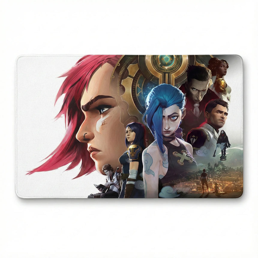 Tapis de Souris XXL Arcane - Édition Limitée League of Legends Jinx & Vi