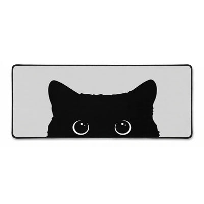 Tapis de Souris XXL - Design Chat Noir Curieux