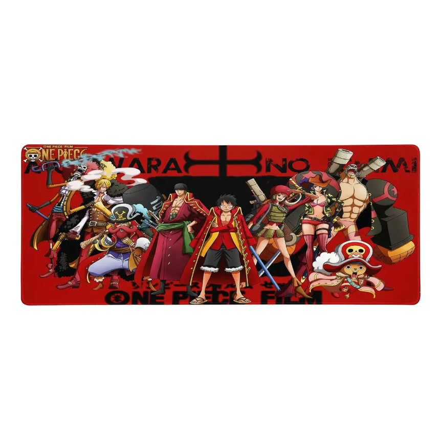 Tapis de Souris XXL One Piece Film Red Équipage & Shanks (900x400mm) - Victoire Esport - PopMyPad