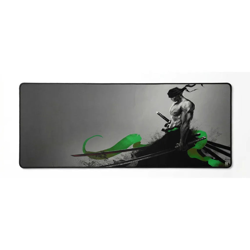 Tapis de Souris XXL One Piece Roronoa Zoro (900x400mm) - Maîtrise Totale - PopMyPad