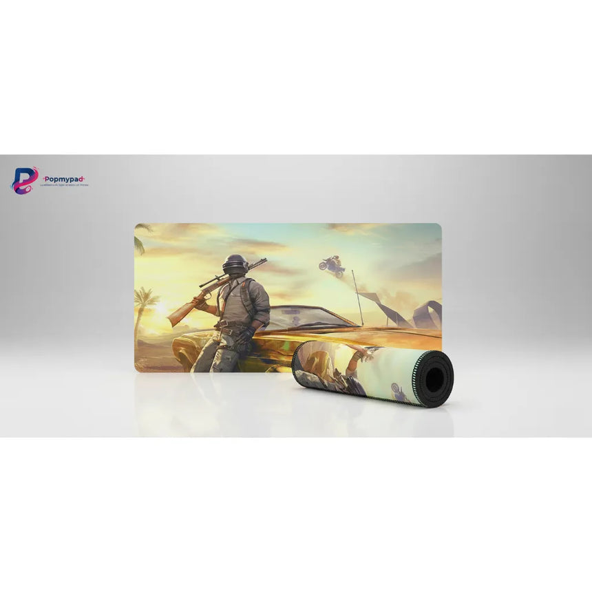 Tapis de Souris XXL PUBG Battle Royale Miramar Desert Action (900x400mm) - Précision Esport - PopMyPad