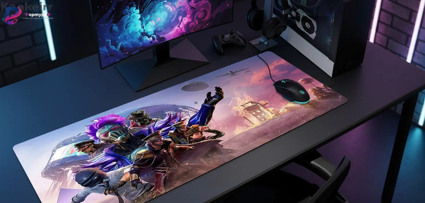 Tapis de Souris XXL PUBG Battle Royale Squad (900x400mm) - Précision Esport & Glisse Ultime - PopMyPad