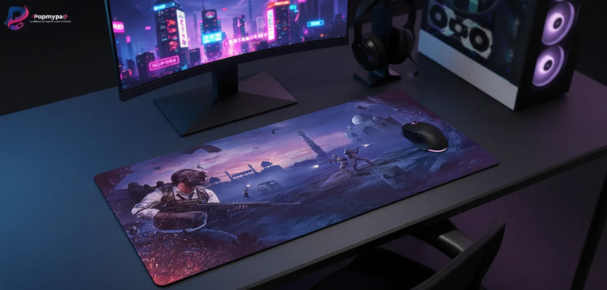 Tapis de Souris XXL PUBG Edition Karma 0 (900x400mm) - Précision Esport - PopMyPad