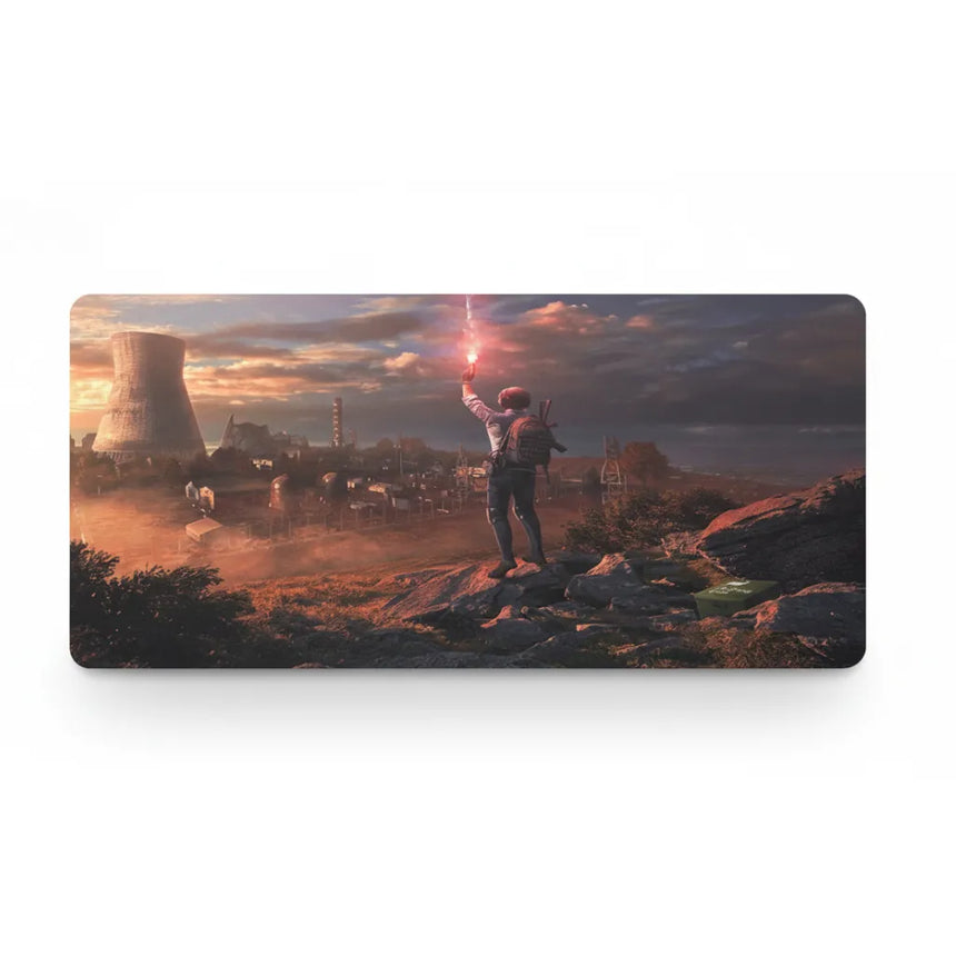 Tapis de Souris XXL PUBG Scène de Survie Flare Gun (900x400mm) - Précision Battle Royale - PopMyPad