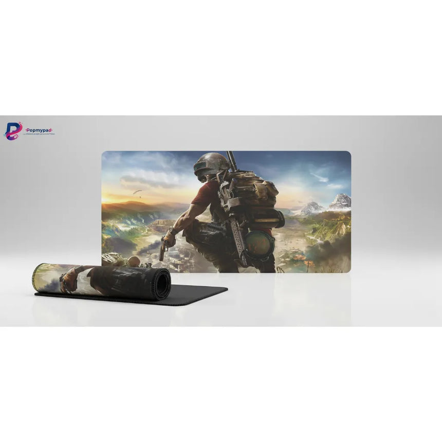 Tapis de Souris XXL PUBG Soldat Level 3 (900x400mm) - Précision Esport - PopMyPad