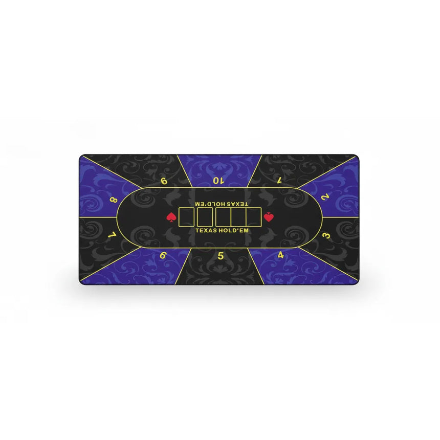 Tapis de Souris XXL Poker Texas Hold'em - Design Baroque Violet & Noir