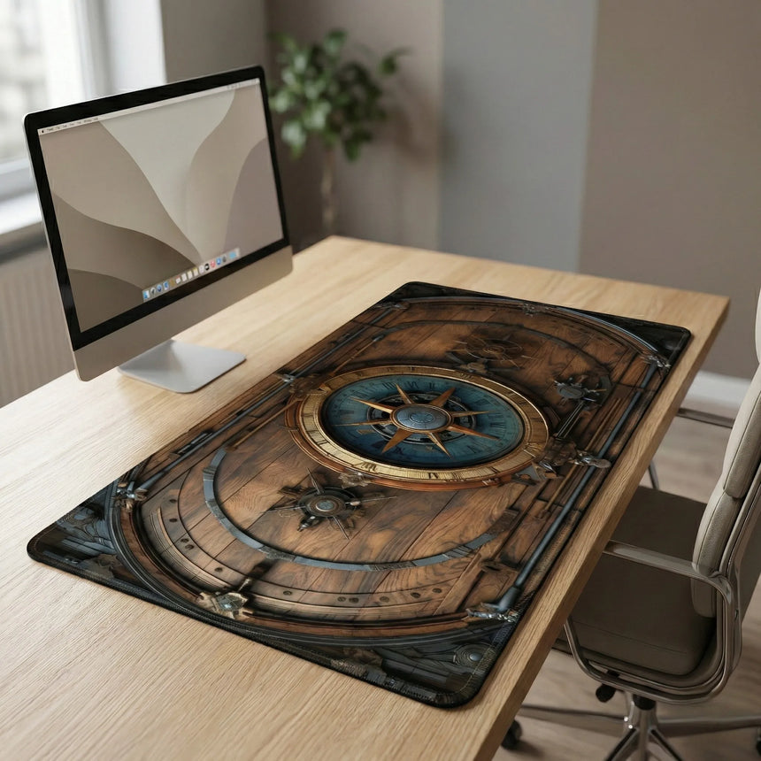Tapis de Souris XXL Steampunk - L'Odyssée Nautique (Édition Limitée)