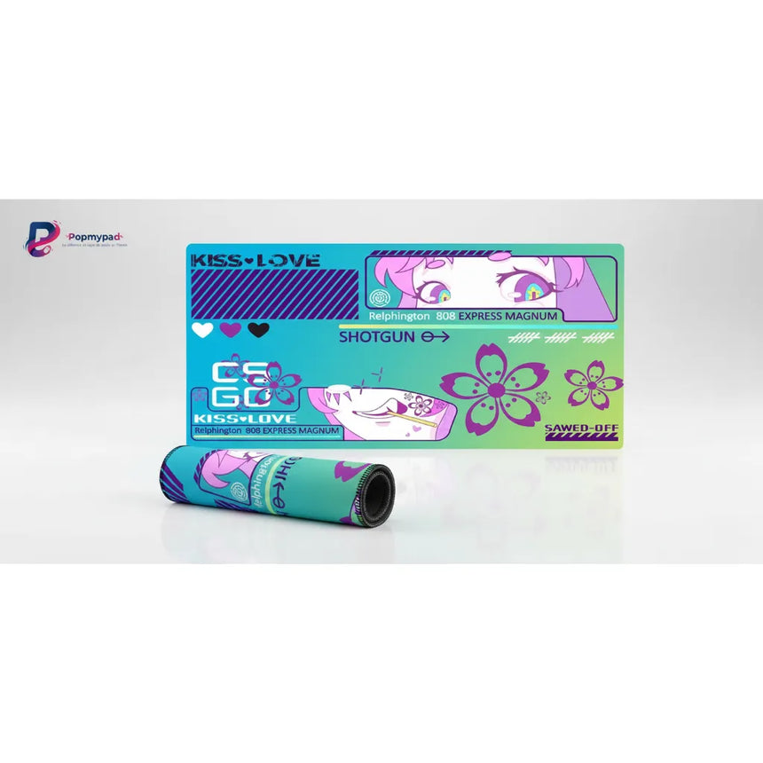 Tapis de souris CS:GO Edition Kiss Love - Précision Esport & Design Manga