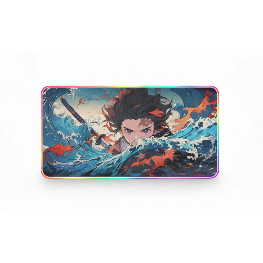Tapis de souris Demon Slayer - Edition Souffle de l'Eau - Précision & Vitesse