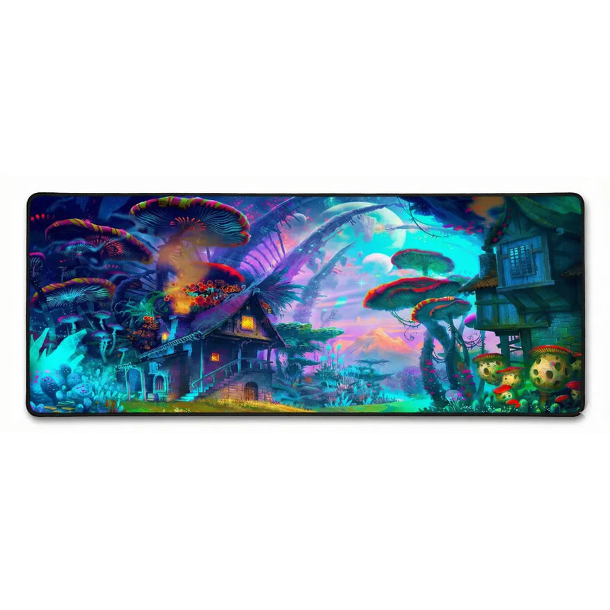 Tapis de souris Forêt de Champignons Fantastique - Design Onirique & XL