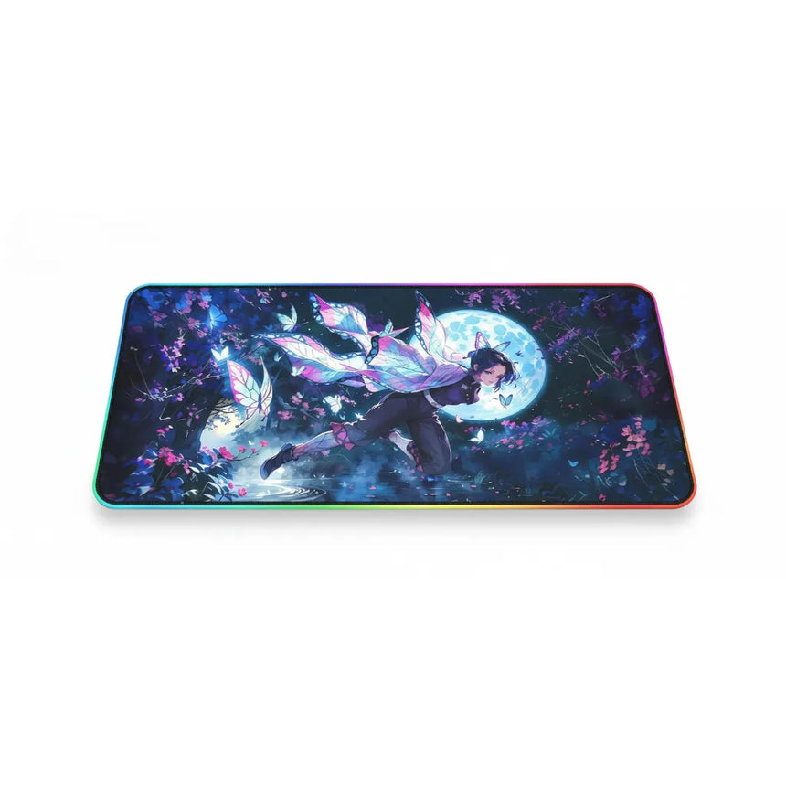 Tapis de souris Gamer RGB - Demon Slayer : Shinobu Nocturne - Glisse Ultime