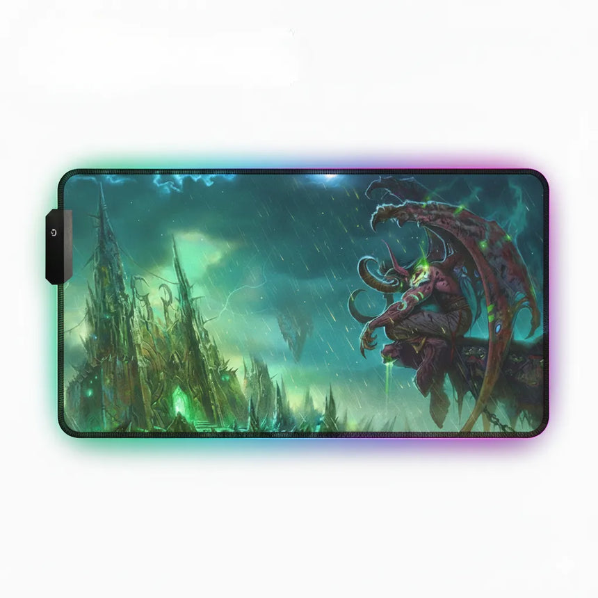 Tapis de souris Gamer RGB - World of Warcraft Édition Illidan - Glisse Ultime