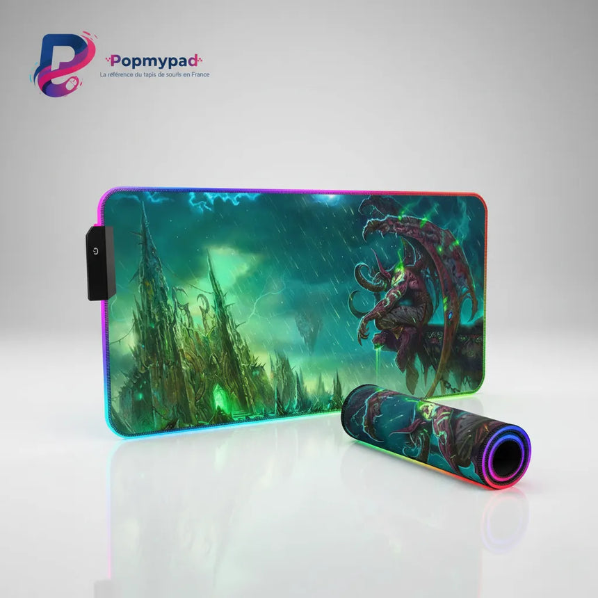 Tapis de souris Gamer RGB - World of Warcraft Édition Illidan - Glisse Ultime